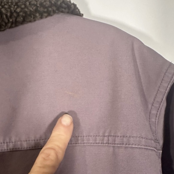 LL Bean Vintage Chore Coat Sherpa Fleece Lined Women's XL - Picture 4 of 8